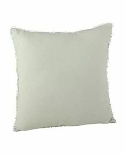 Saro Lifestyle Pom Pom Trim Linen Decorative Pillow, 20 X 20 -Chic Home Shop 14831931 fpx