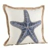 Saro Lifestyle Fish Printed Decorative Pillow, 20 X 20