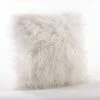Saro Lifestyle Mongolian Faux Fur Decorative Pillow, 18 X 18