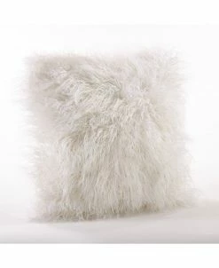 Saro Lifestyle Mongolian Faux Fur Decorative Pillow, 18 X 18