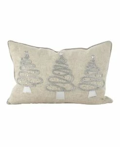 Saro Lifestyle Ver Christmas Tree Trio Decorative Pillow, 12 X 18
