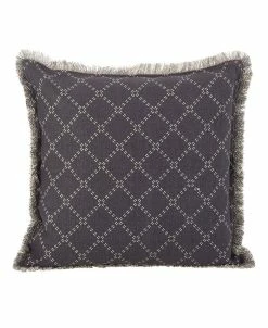 Saro Lifestyle Diamond Fringe Trim Decorative Pillow, 20 X 20