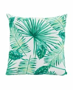 Saro Lifestyle Tahiti Leaf Decorative Pillow, 18 X 18