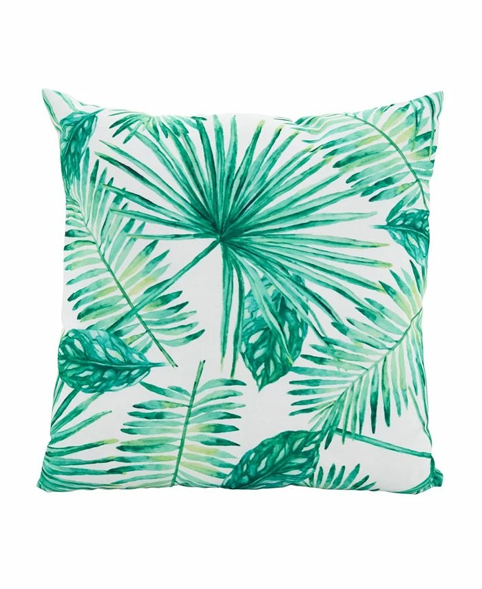 Saro Lifestyle Tahiti Leaf Decorative Pillow, 18 X 18 1 Saro Lifestyle Tahiti Leaf Decorative Pillow, 18 X 18