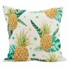 Saro Lifestyle Pineapple Polyester Filled Decorative Pillow, 18 X 18