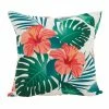 Saro Lifestyle Island Palms Statement Decorative Pillow, 18 X 18