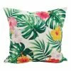 Saro Lifestyle Island Palms Statement Decorative Pillow, 18 X 18