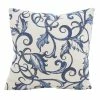 Saro Lifestyle Crolling Vines Decorative Pillow, 18 X 18