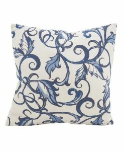 Saro Lifestyle Crolling Vines Decorative Pillow, 18 X 18
