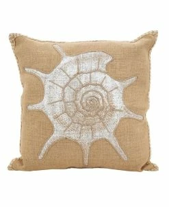 Saro Lifestyle Piral Shell Decorative Pillow, 20 X 20