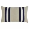 Saro Lifestyle Dual Band Decorative Pillow, 12 X 20