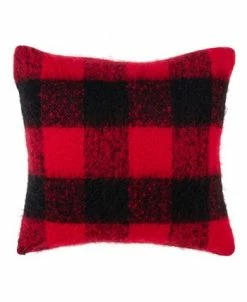Saro Lifestyle Plaid Faux Mohair Decorative Pillow, 20 X 20 8 Saro Lifestyle Plaid Faux Mohair Decorative Pillow, 20 X 20 -Chic Home Shop 14832443 fpx 1