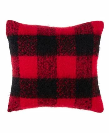 Saro Lifestyle Plaid Faux Mohair Decorative Pillow, 20 X 20 3 Saro Lifestyle Plaid Faux Mohair Decorative Pillow, 20 X 20 - Image 3