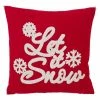 Saro Lifestyle It Snow Decorative Pillow, 18 X 18
