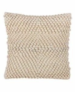 Saro Lifestyle Knotted Smocked Decorative Pillow, 18 X 18