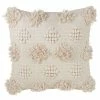 Saro Lifestyle Moroccan Tufted Decorative Pillow, 18 X 18