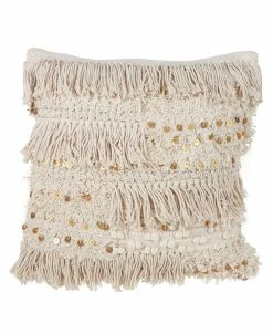 Saro Lifestyle Moroccan Sequin Decorative Pillow, 18 X 18