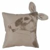Saro Lifestyle Deer Head Throw Pillow, 18 X 18