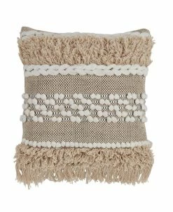 Saro Lifestyle Moroccan Design Cotton Throw Pillow, 18 X 18