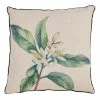 Saro Lifestyle Floral Citrus Printed Decorative Pillow, 18 X 18