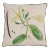 Saro Lifestyle Vanilla Orchid Printed Decorative Pillow, 18 X 18