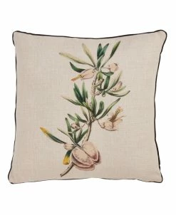 Saro Lifestyle Botanical Podocarpus Printed Decorative Pillow, 18 X 18