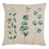 Saro Lifestyle Eucalyptus Printed Decorative Pillow, 18 X 18