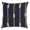 Saro Lifestyle Double Knot Rope Decorative Pillow, 20 X 20