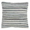 Saro Lifestyle Chindi Denim Striped Decorative Pillow, 18 X 18