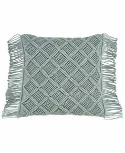 Saro Lifestyle Macrame Decorative Pillow, 18 X 18 -Chic Home Shop 14832605 fpx