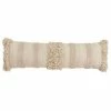 Saro Lifestyle Fringe Striped Decorative Pillow, 12 X 40