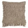 Saro Lifestyle Woven Fringes Decorative Pillow, 18 X 18