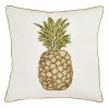 Saro Lifestyle Pineapple Beaded Decorative Pillow, 18 X 18