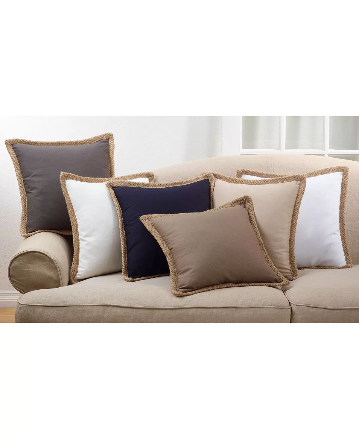 Saro Lifestyle Braided Jute Decorative Pillow, 20 X 20 2 Saro Lifestyle Braided Jute Decorative Pillow, 20 X 20 - Image 2