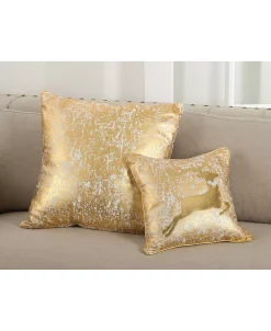 Saro Lifestyle Donnelou Metallic Foil Printed Decorative Pillow, 18 X 18 4 Saro Lifestyle Donnelou Metallic Foil Printed Decorative Pillow, 18 X 18 -Chic Home Shop 14839107 fpx