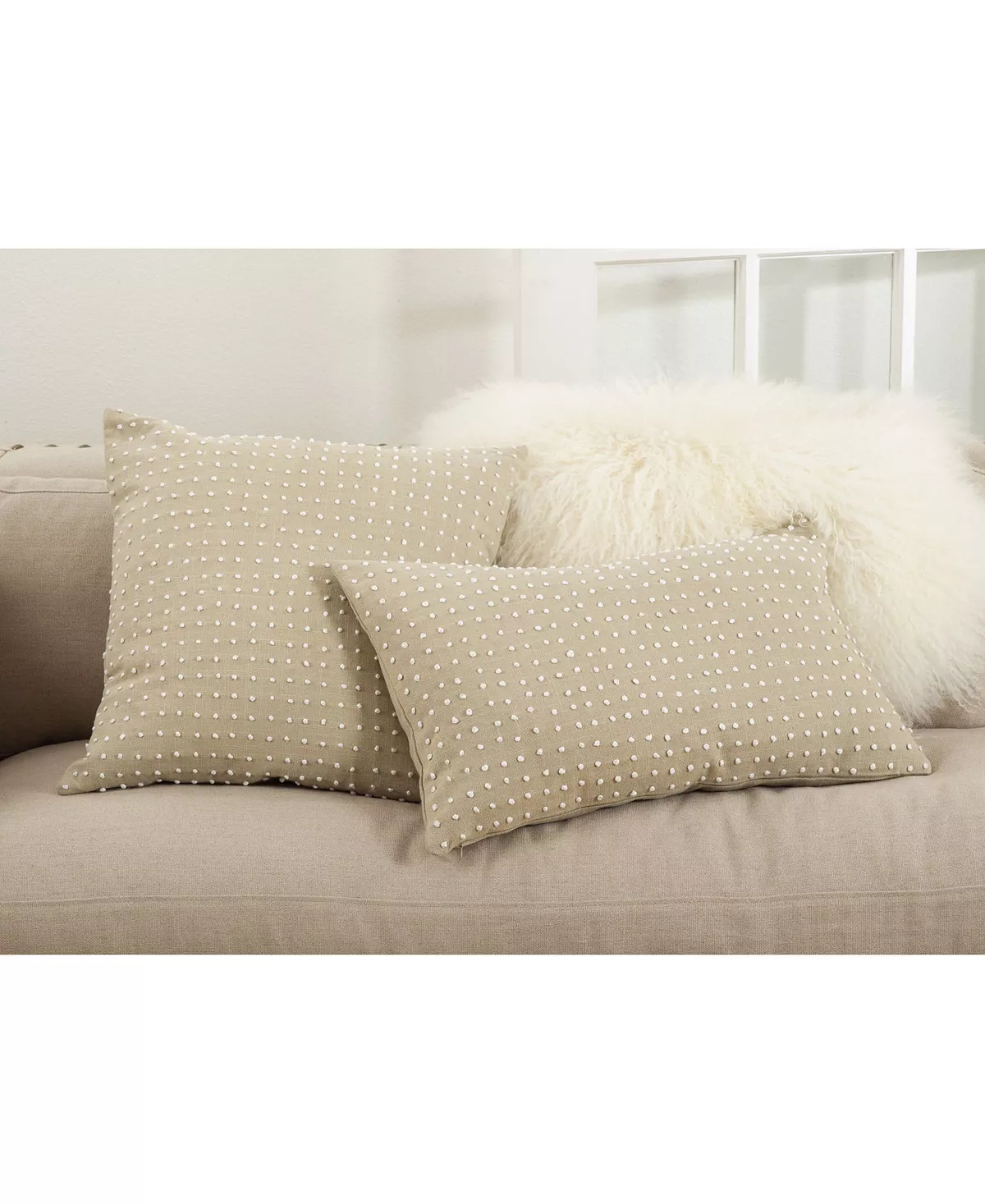 Saro Lifestyle French Knot Decorative Pillow, 14 X 23 2 Saro Lifestyle French Knot Decorative Pillow, 14 X 23 - Image 2
