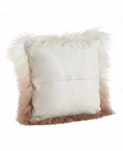 Saro Lifestyle Mongolian Lamb Fur Ombre Throw Pillow, 16 X 16 10 Saro Lifestyle Mongolian Lamb Fur Ombre Throw Pillow, 16 X 16 -Chic Home Shop 14839350 fpx