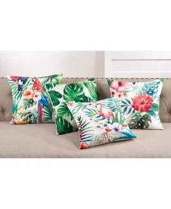 Saro Lifestyle Parrot Printed Decorative Pillow, 18 X 18 -Chic Home Shop 14839410 fpx
