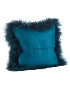Saro Lifestyle Wool Mongolian Lamb Fur Throw Pillow, 16 X 16 9 Saro Lifestyle Wool Mongolian Lamb Fur Throw Pillow, 16 X 16 -Chic Home Shop 14839415 fpx