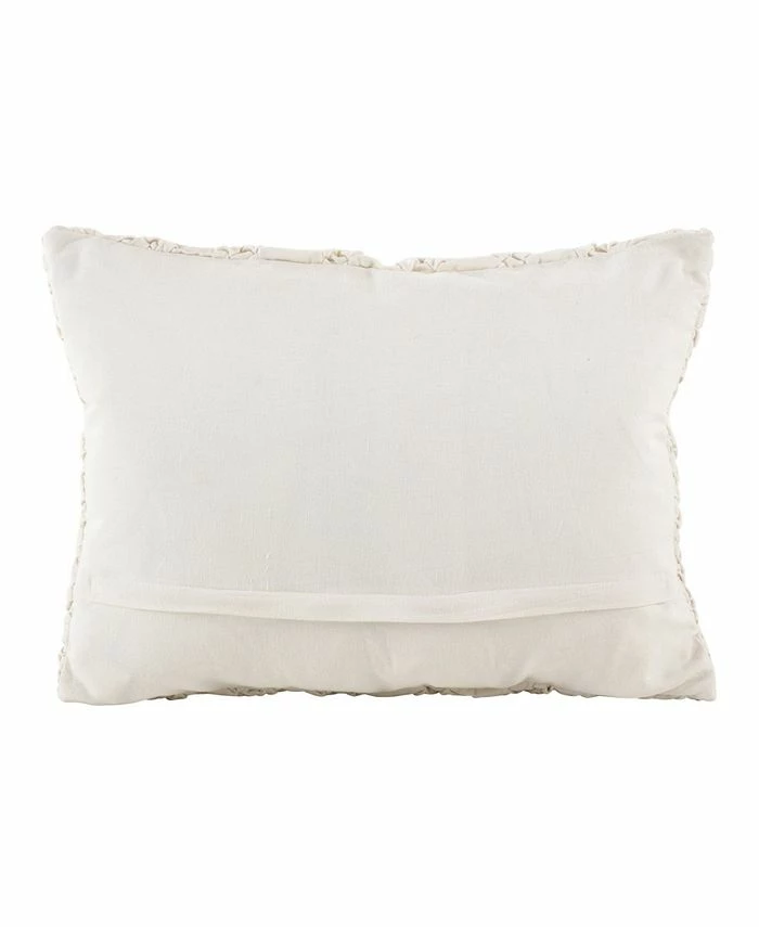 Saro Lifestyle Mocked Decorative Pillow, 14 X 20 4 Saro Lifestyle Mocked Decorative Pillow, 14 X 20 - Image 4