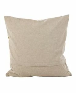 Saro Lifestyle Embroidered Floral Design Beaded Cotton Polyester Filled Throw Pillow, 18 X 18 -Chic Home Shop 14839724 fpx