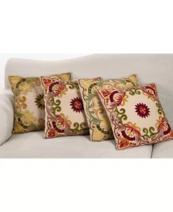 Saro Lifestyle Embroidered Decorative Pillow, 18 X 18 -Chic Home Shop 14839728 fpx