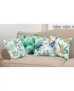 Saro Lifestyle Tahiti Leaf Decorative Pillow, 18 X 18 6 Saro Lifestyle Tahiti Leaf Decorative Pillow, 18 X 18 -Chic Home Shop 14839945 fpx