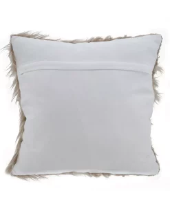 Saro Lifestyle Ng Haired Faux Fur Decorative Pillow, 18 X 18 -Chic Home Shop 14840002 fpx