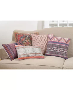 Saro Lifestyle Bohemian Mosaic Decorative Pillow, 20 X 20 -Chic Home Shop 14840111 fpx
