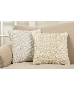 Saro Lifestyle Foil Printed Pom Pom Decorative Pillow, 18 X 18 9 Saro Lifestyle Foil Printed Pom Pom Decorative Pillow, 18 X 18 -Chic Home Shop 14840331 fpx