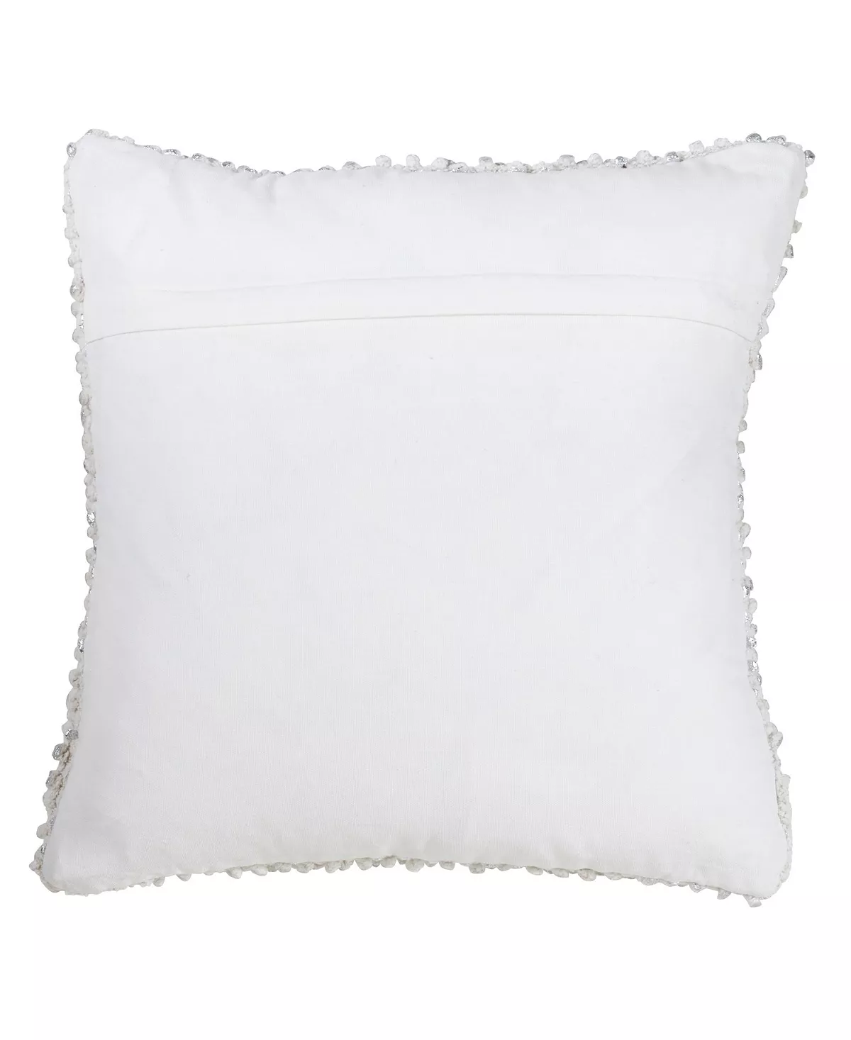 Saro Lifestyle Foil Printed Pom Pom Decorative Pillow, 18 X 18 5 Saro Lifestyle Foil Printed Pom Pom Decorative Pillow, 18 X 18 - Image 5