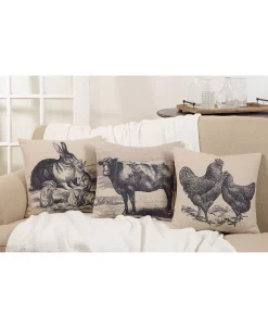 Saro Lifestyle Rooster Decorative Pillow, 18 X 18 -Chic Home Shop 14840403 fpx