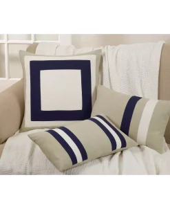 Saro Lifestyle Dual Band Decorative Pillow, 12 X 20 -Chic Home Shop 14840507 fpx