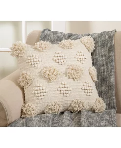 Saro Lifestyle Moroccan Tufted Decorative Pillow, 18 X 18 -Chic Home Shop 14840627 fpx
